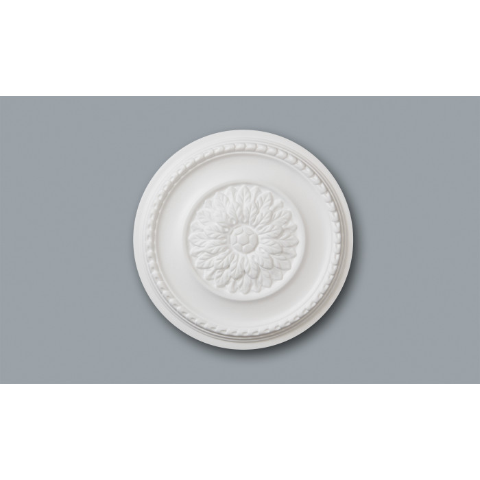 Ceiling rose Expanded polystyrene 35 x 420 x 420 - B23 DECOFLAIR - 1 piece