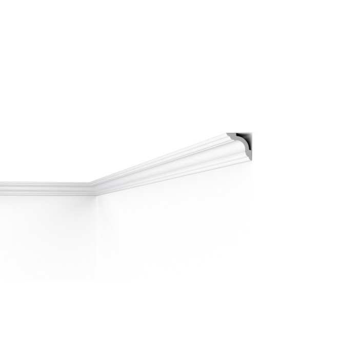 C1 DECOFLAIR - Moulure de plafond Polymère HD extrudé  - 52 x 52 x 2000 mm - 1 pièce