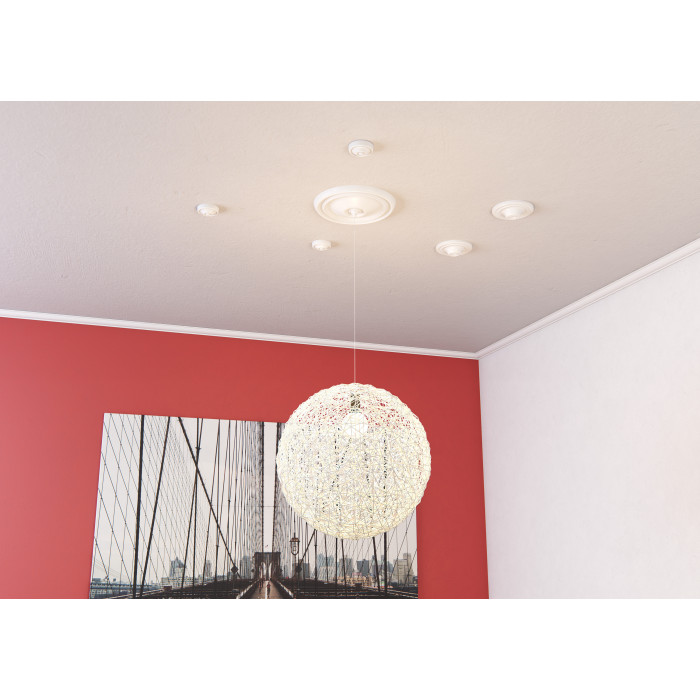C5 DECOFLAIR Moldura de techo Poliestireno HD 16 x 22 x 2000 - 2 piezas
