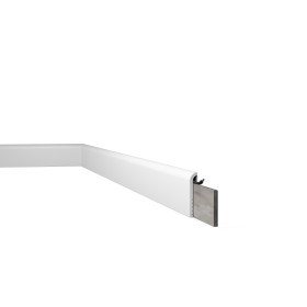 CBC1 DECOFLAIR - Surplinthe Polymère HD extrudé  - 110 x 22 x 2000 mm - 1 pièce