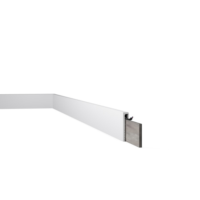 CF2S WALLSTYL - Surplinthes Polystyrène HD - Noël & Marquet - 110 x 22 x 2000 mm - 1 pièce