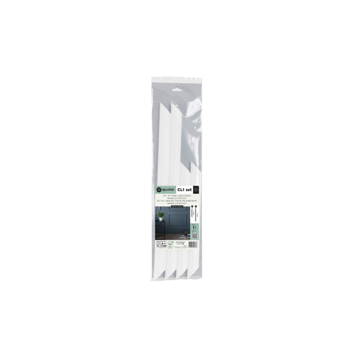 CL1 SET DECOFLAIR - Cimaise Polymère HD extrudé  - 390 x 38 x 16 mm - 1 cadre
