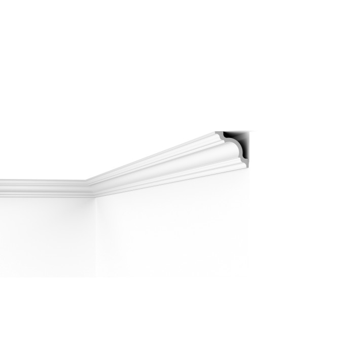 D10 DECOFLAIR - Moulure de plafond Polymère extrudé  - 80 x 80 x 2000 mm - 1 pièce