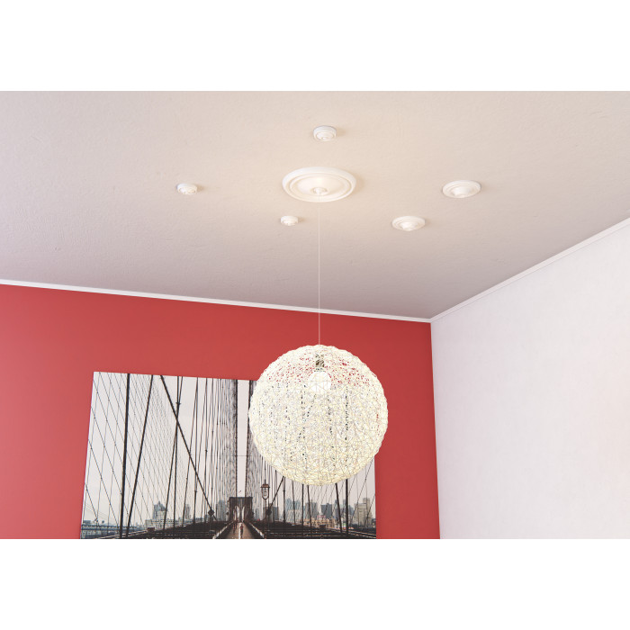 D2 DECOFLAIR Polystyreen plafondlijst 25 x 15 x 2000 - 2 stuks