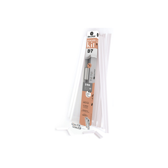 D7 Roomkit DECOFLAIR - Moulure de plafond Polymère extrudé  - 100 x 230 x 2043 mm - 1 pièce
