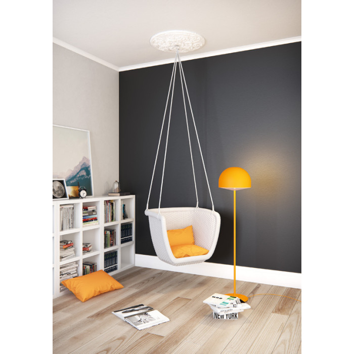 E25 DECOFLAIR Cornice per soffitto Polistirolo espanso 80 x 50 x 2000 - 1 pezzo