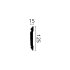 F19 DECOFLAIR Polyurethane Chair Rail 125 x 14 x 2000 - 1 piece