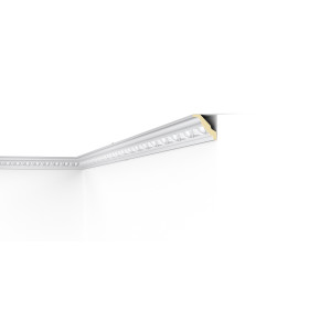 F3 DECOFLAIR - Moulure de plafond Mousse de polyuréthane HD  - 55 x 55 x 2000 mm - 1 pièce