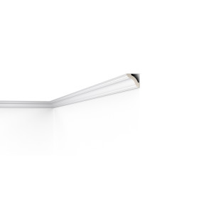 F8 DECOFLAIR - Moulure de plafond Mousse de polyuréthane HD  - 42 x 42 x 2000 mm - 1 pièce