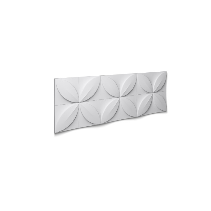 FLOWER ARSTYL - Panneau mural Polyuréthane - Noël & Marquet - 28 x 380 x 1135 mm - 1 pièce