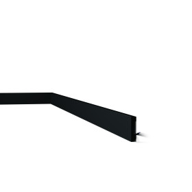 FT2 BLACK WALLSTYL - Plinthe Polystyrène HD - Noël & Marquet - 58 x 13 x 2000 mm - 1 pièce