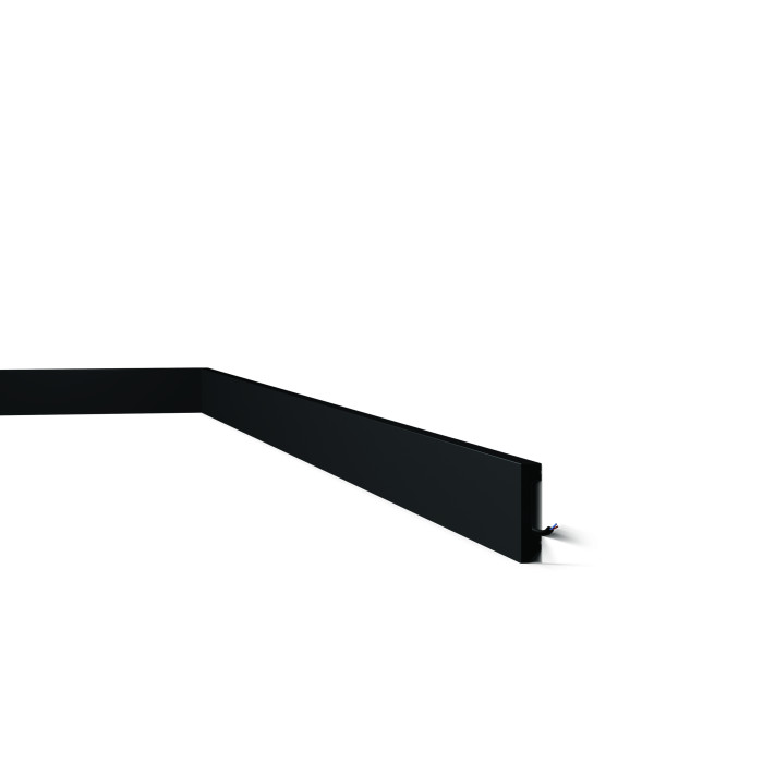 FT2 BLACK WALLSTYL - Plinthe Polystyrène HD - Noël & Marquet - 58 x 13 x 2000 mm - 1 pièce