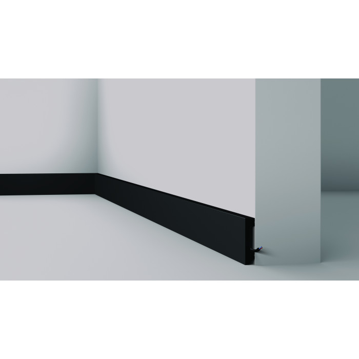 Skirting board High-density polystyrene Noël & Marquet 58 x 13 x 2000 - FT2-BLACK WALLSTYL - 1 piece