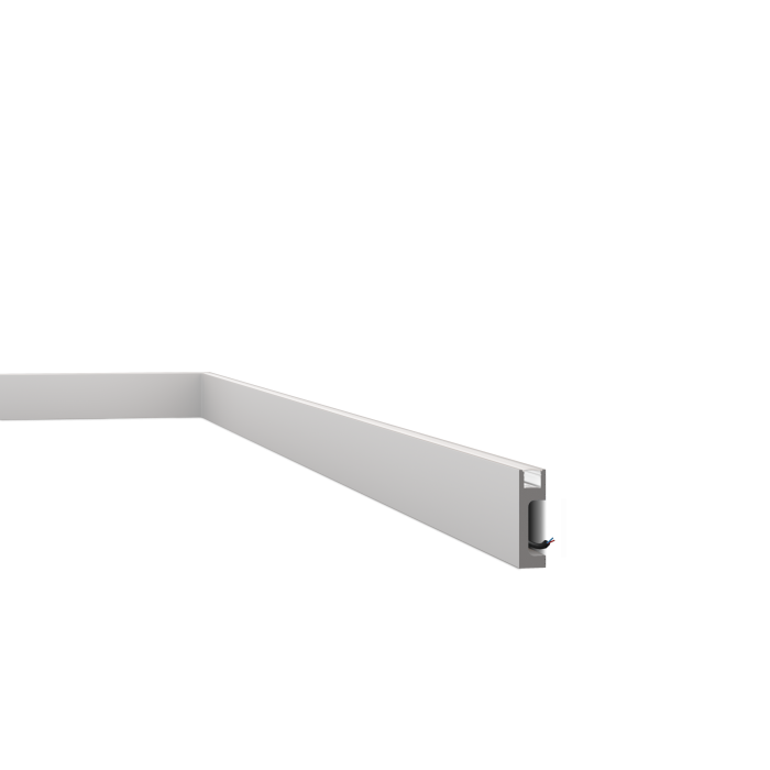 Lighting profile High-density polystyrene Noël & Marquet 80 x 23 x 2000 - IL10 WALLSTYL - 1 piece