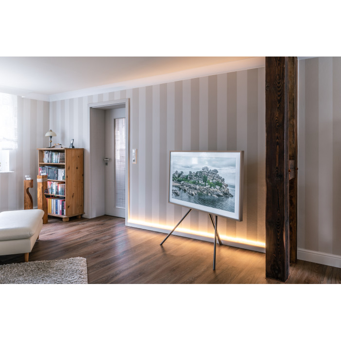 Lighting profile High-density polystyrene Noël & Marquet 80 x 23 x 2000 - IL10 WALLSTYL - 1 piece