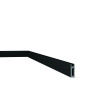 Lighting profiles High-density polystyrene Noël & Marquet 80 x 23 x 2000 - IL10-BLACK WALLSTYL - 1 piece