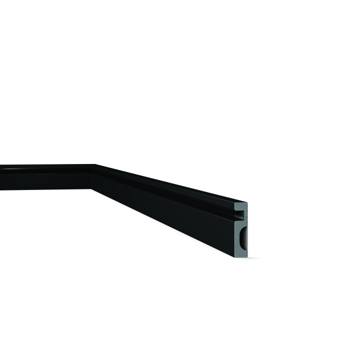 IL11 BLACK WALLSTYL - Profilés pour éclairage Polystyrène HD - Noël & Marquet - 80 x 20 x 2000 mm - 1 pièce