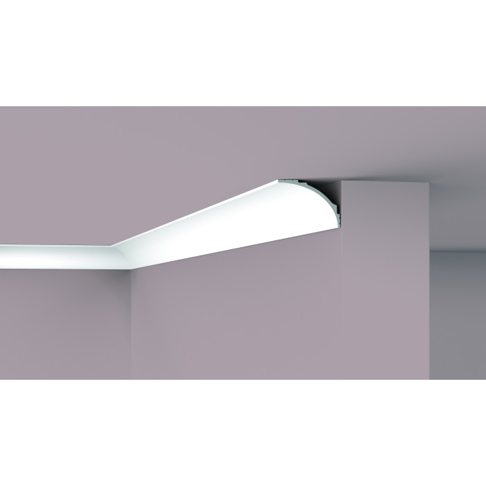 Lighting profiles High-density polystyrene Noël & Marquet 90 x 121 x 2000 - IL18 WALLSTYL - 1 piece