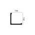 L1 ARSTYL Ceiling molding Polyurethane Noël & Marquet 150 x 150 x 2000 - 1 piece