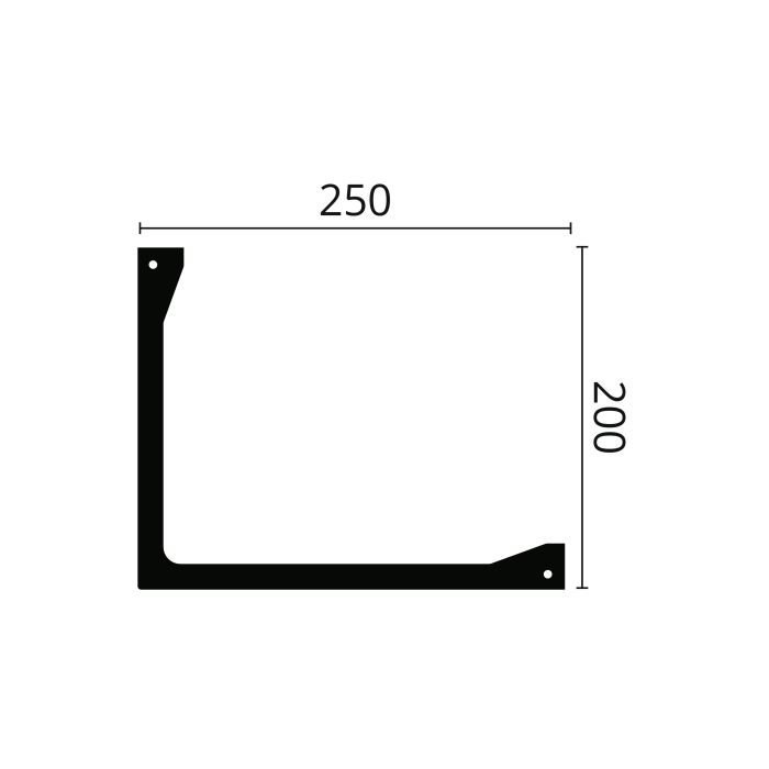 L2 ARSTYL Moulure de plafond Polyuréthane Noël & Marquet 200 x 250 x 2000 - 1 pièce