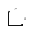 L5 ARSTYL Moulures de plafond Polyuréthane Noël & Marquet 200 x 200 x 2000 - 1 pièce