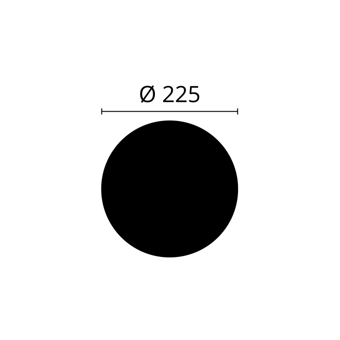 M61 DECOFLAIR Polyurethane Rosette 225 x 25 x 225 - 1 piece