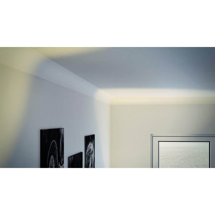 NE2-PURE NOMASTYL Plafondlijst Polystyreen Noël & Marquet 60 x 60 x 2000 - 1 stuk