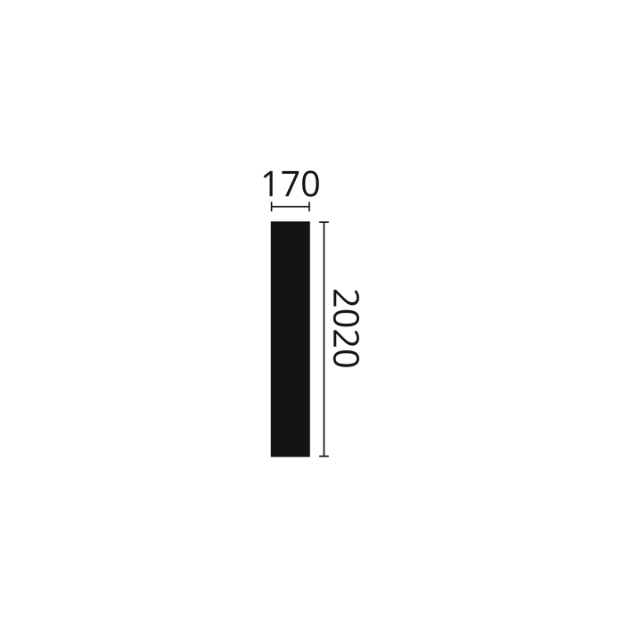 PP2 ARSTYL Pilaster Polyurethaan Noël & Marquet 21 x 170 x 2020 - 1 stuk
