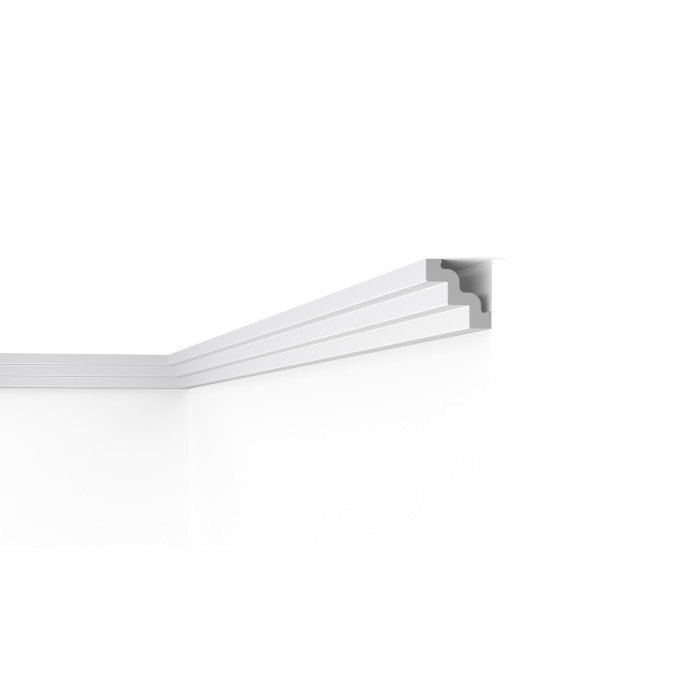 ST3 NOMASTYL - Moulure de plafond Polystyrène - Noël & Marquet - 75 x 75 x 2000 mm - 1 pièce