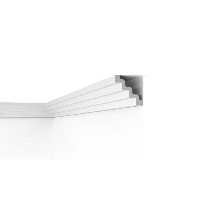 ST4 NOMASTYL - Moulure de plafond Polystyrène - Noël & Marquet - 130 x 130 x 2000 mm - 1 pièce