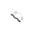 WT11 WALLSTYL Ceiling molding HD Polystyrene Noël & Marquet 106 x 126 x 2000 - 1 piece