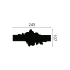 Z104 ARSTYL Cimaise Polyuréthane Noël & Marquet 18 x 245 x 107 - 1 Set (2 pcs.)
