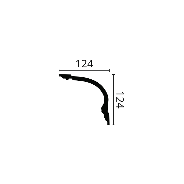 Z6 ARSTYL Moulure de plafond Polyuréthane Noël & Marquet 124 x 124 x 2000 - 1 pièce