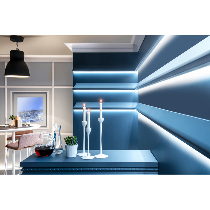 Z6 ARSTYL Moulure de plafond Polyuréthane Noël & Marquet 124 x 124 x 2000 - 1 pièce