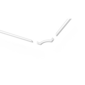 O16 NOMASTYL Deckenleiste aus Polyurethan 20 x 160 x 160 - 1 Satz (4 Stk.)