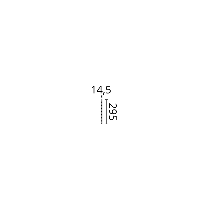 Wandpaneel Polyurethaan Noël & Marquet 14,5 x 295 x 2000 - DORIQUE-FLEX ARSTYL - 1 stuk